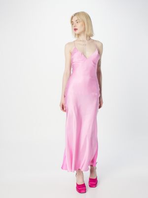 Βραδινό φόρεμα Bardot ροζ