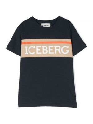 Koszulka z krótkim rękawem Iceberg czarna