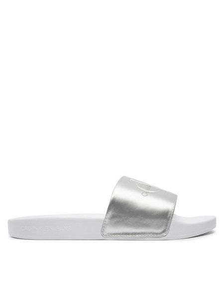 Sandales avec perles Calvin Klein Jeans blanc