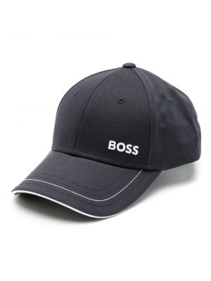 Cappello con visiera ricamato Boss blu