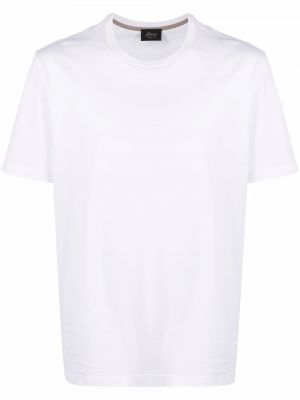 T-shirt con scollo tondo Brioni bianco