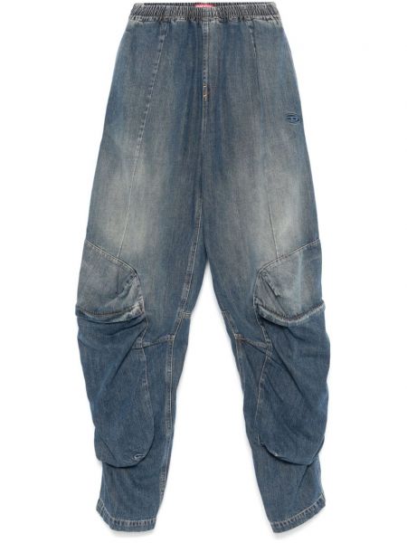 Straight fit jean pantolon Diesel mavi