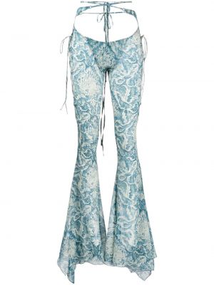 Pantaloni cu imagine Knwls albastru