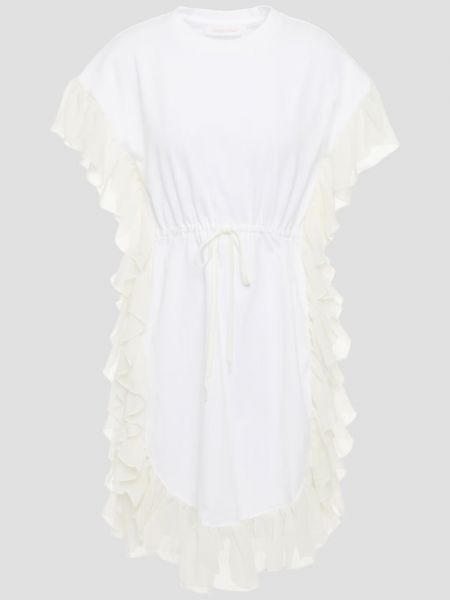 Платье мини из джерси See By Chloé белое