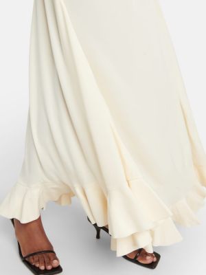 Robe longue en crêpe Proenza Schouler blanc