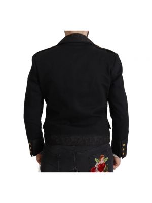 Kurtka bawełniana Dolce And Gabbana czarna