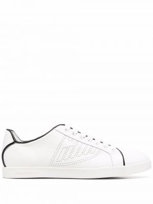 Blonder snøring sneakers Emporio Armani hvit