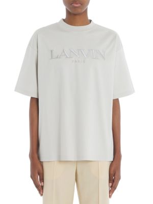 Oversized jersey hímzett póló Lanvin fehér