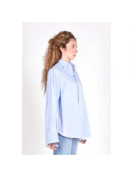 Camisa de algodón Mm6 Maison Margiela azul
