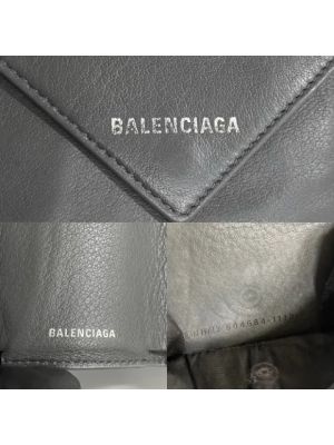 Cartera de cuero Balenciaga Vintage gris