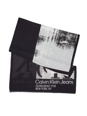 Szal Calvin Klein Jeans czarna