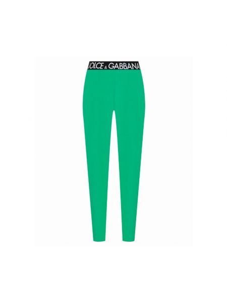 Legginsy Dolce And Gabbana zielone