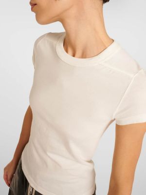T-shirt en coton Rick Owens blanc