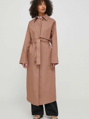 Laza szabású kabát Calvin Klein barna