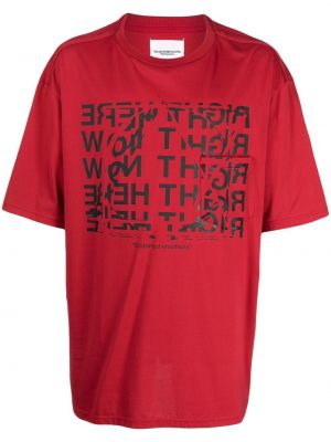 T-shirt con stampa Takahiromiyashita The Soloist rosso