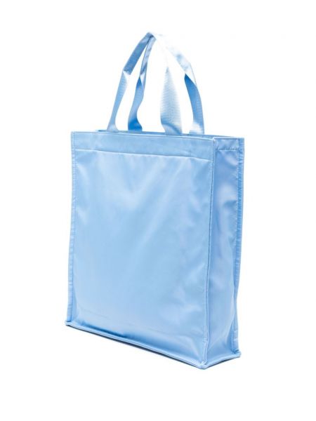 Shopper kabelka s potiskem Msgm modrá