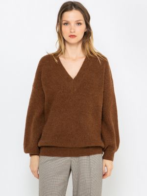 Sweter Camaïeu brązowy