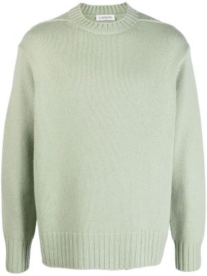 Kašmira džemperis ar apaļu kakla izgriezumu Lanvin zaļš