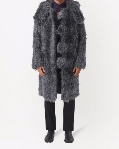 Manteau à capuche Burberry gris