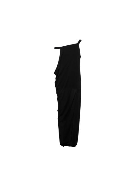 Robe longue asymétrique drapé Jw Anderson noir