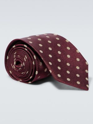Pikčasta svilena kravata Dries Van Noten