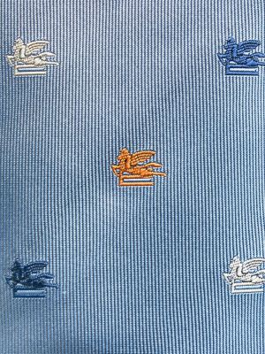 Cravate en soie en jacquard Etro bleu