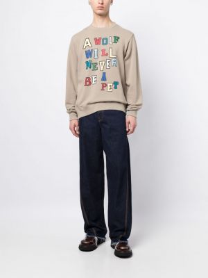 Sweatshirt aus baumwoll mit print Undercover braun