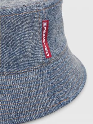 Pamučni šešir Moschino Jeans plava