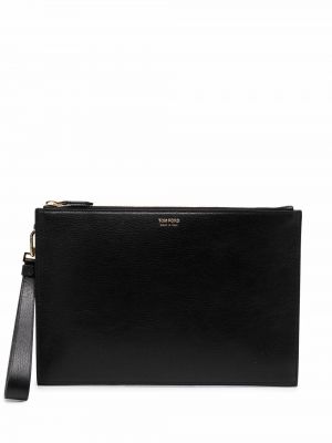 Lær clutch Tom Ford svart