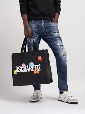 Nakupovalna torba Dsquared2 črna