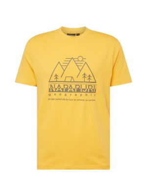 Marškinėliai Napapijri geltona