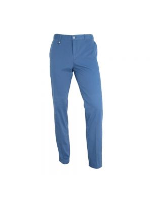 Spodnie slim fit Hugo Boss niebieskie