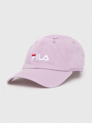 Хлопковая кепка Fila розовая