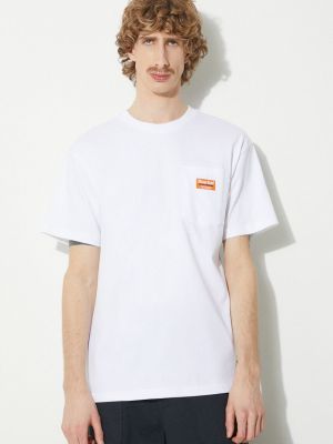 Bavlněné tričko s kapsami Market bílé