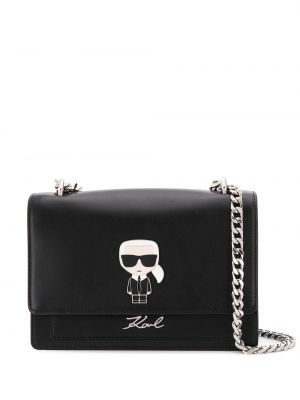 Bolsa de hombro Karl Lagerfeld negro