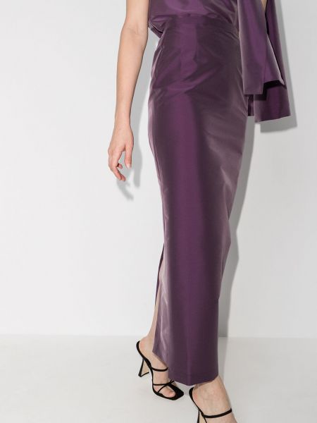 Falda larga ajustada Bernadette violeta