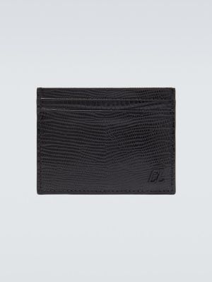 Kožená peněženka Christian Louboutin černá