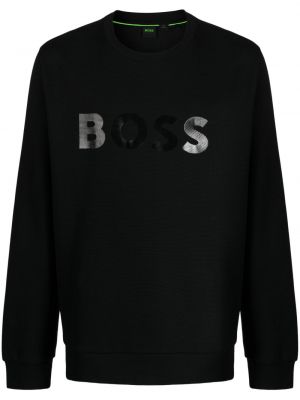 Βαμβακερός φούτερ Boss μαύρο