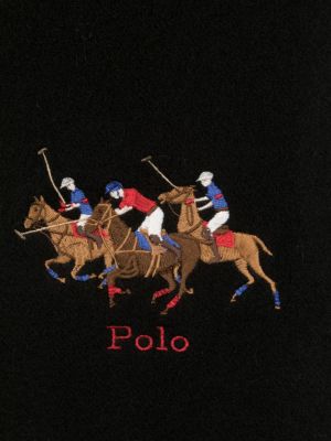 Vlněné polokošile Polo Ralph Lauren černé