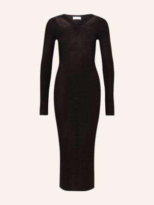 Dzianinowa sukienka długa Envii czarna