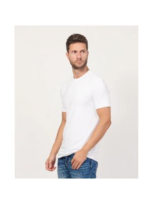 Camiseta de algodón slim fit Armani Exchange blanco
