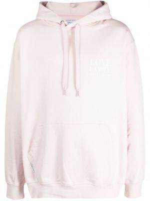 Hoodie mit print Family First pink