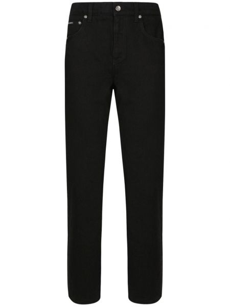 Jeans boyfriend taille basse Dolce & Gabbana noir