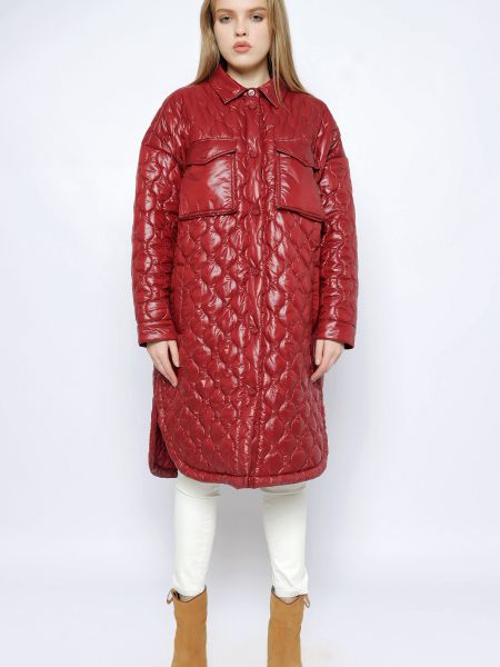 Бордовое пальто U.s. Polo Assn.