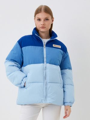 Утепленная демисезонная куртка Izabella голубая