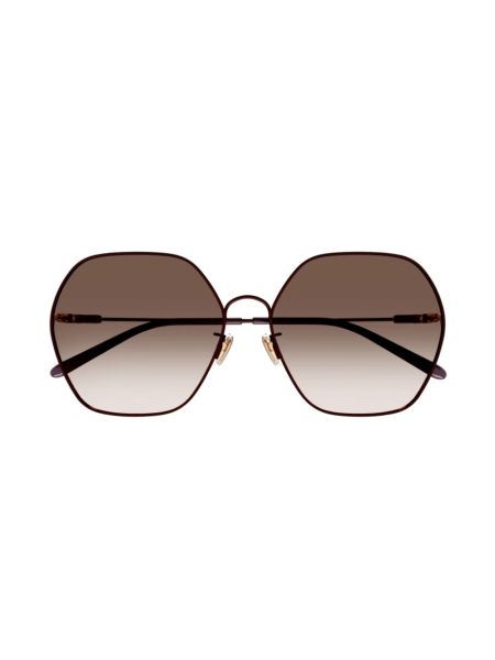 Okulary przeciwsłoneczne oversize Chloe brązowe