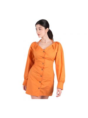 Pomarańczowa sukienka mini Nanushka
