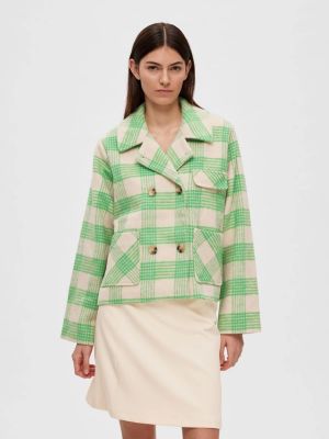 Kabát Selected Femme zöld