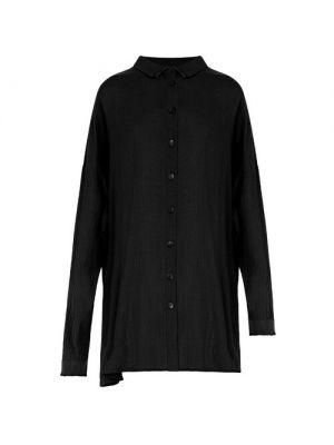 Рубашка Damir Doma, классический стиль, полупрозрачная, s черный