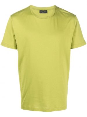 Тениска с кръгло деколте Roberto Collina зелено